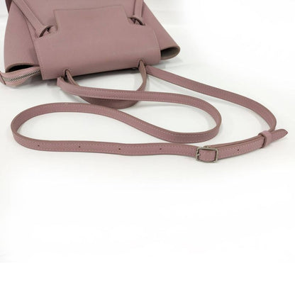 Celine Belt Bag Nano 2way Shoulder Leather Salmon Pink