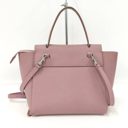 Celine Belt Bag Nano 2way Shoulder Leather Salmon Pink