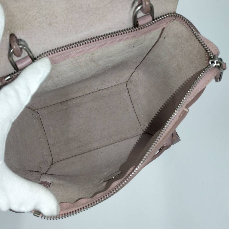 Celine Belt Bag Nano 2way Shoulder Leather Salmon Pink