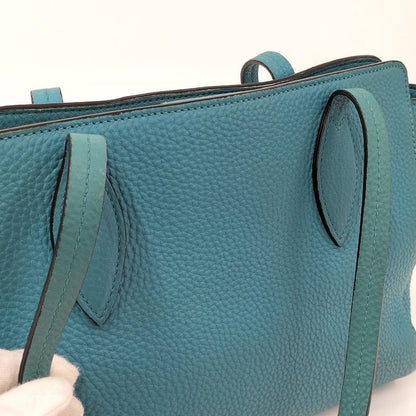 Prada Vittero Tote Bag Leather Light Blue