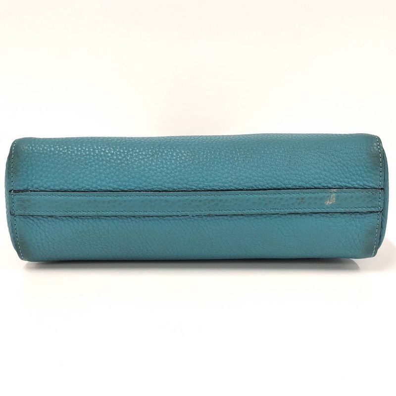 Prada Vittero Tote Bag Leather Light Blue