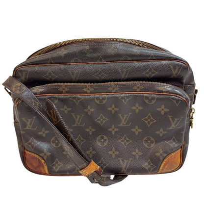 Louis Vuitton M45244 Nile Shoulder Bag Brown Unisex