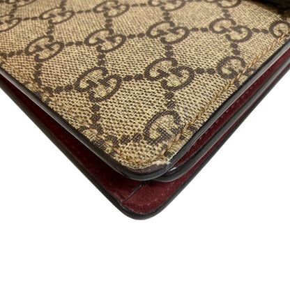 Gucci 400249 Chain GG Supreme Dionysus Shoulder Bag Beige Women