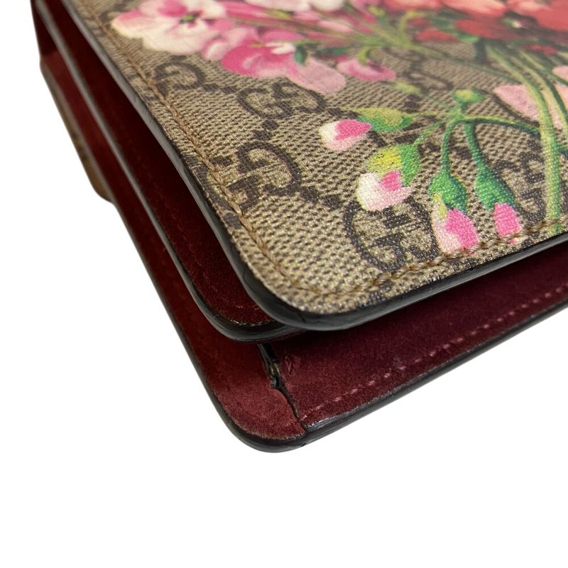 Gucci 400249 Chain GG Supreme Dionysus Shoulder Bag Beige Women