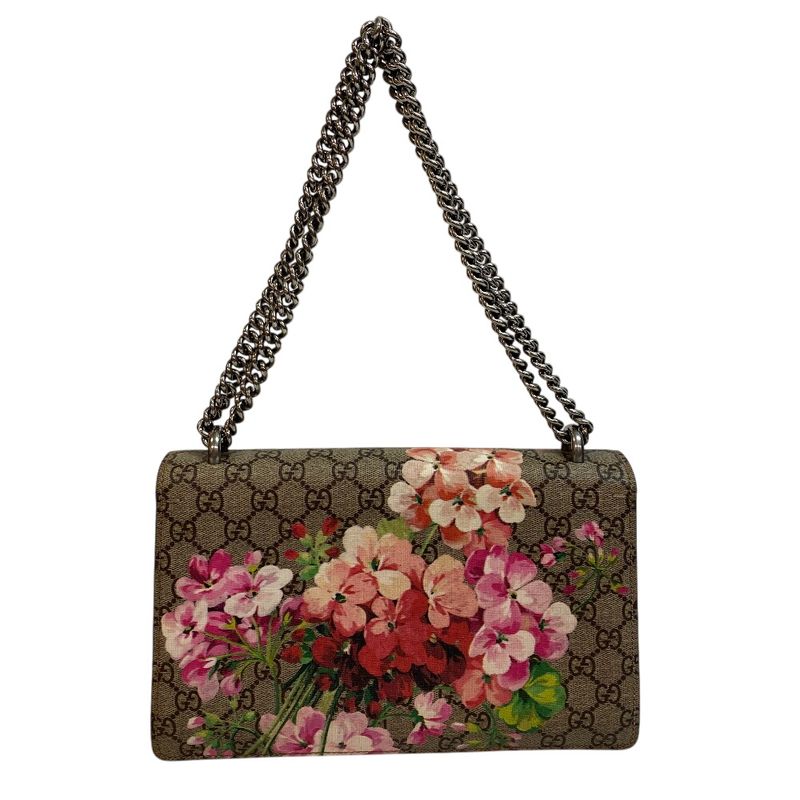 Gucci 400249 Chain GG Supreme Dionysus Shoulder Bag Beige Women