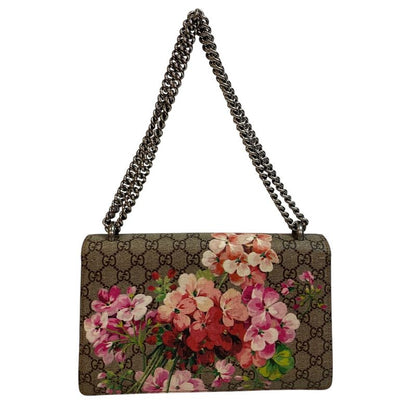 Gucci 400249 Chain GG Supreme Dionysus Shoulder Bag Beige Women