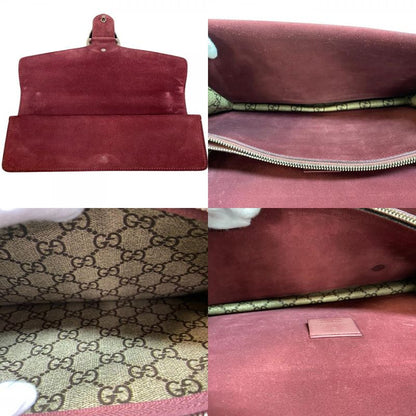 Gucci 400249 Chain GG Supreme Dionysus Shoulder Bag Beige Women