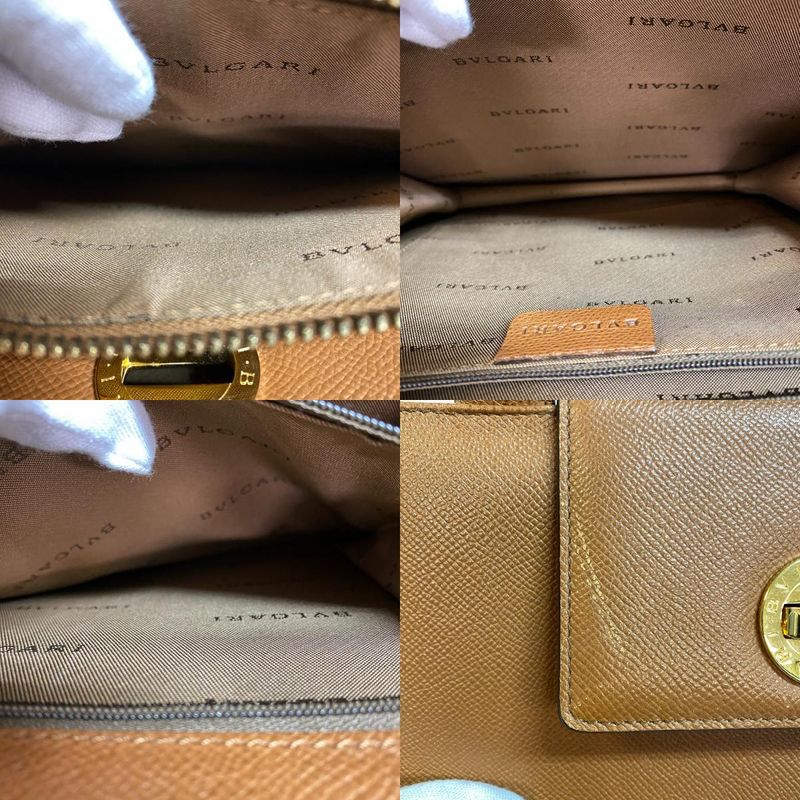 Bvlgari 2way Turnlock Bvlgari Handbag Brown Women