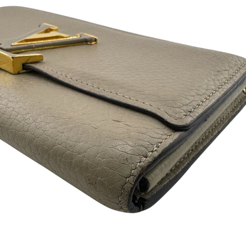 Louis Vuitton M61249 Portefeuille Capucines Long Wallet Gray Ladies