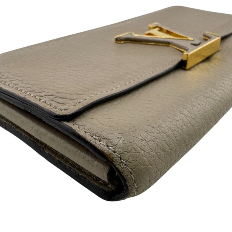 Louis Vuitton M61249 Portefeuille Capucines Long Wallet Gray Ladies