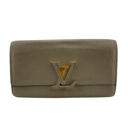 Louis Vuitton M61249 Portefeuille Capucines Long Wallet Gray Ladies