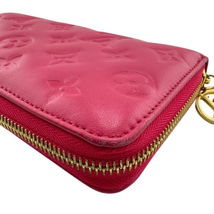 Louis Vuitton M82737 Round Zipper Zippy Wallet Long Wallet Pink Ladies