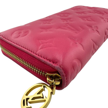 Louis Vuitton M82737 Round Zipper Zippy Wallet Long Wallet Pink Ladies