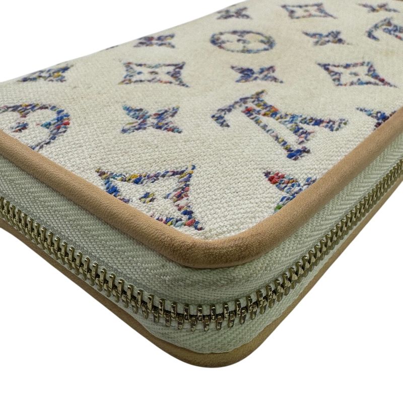 Louis Vuitton M83456 Round Zipper Zippy Wallet Long Wallet White Ladies