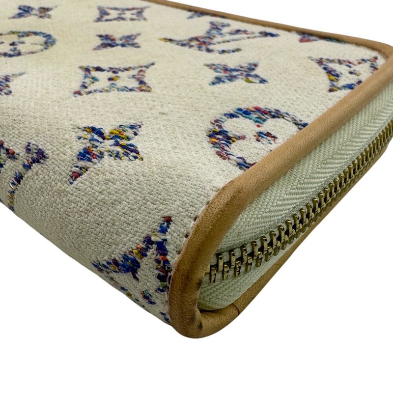 Louis Vuitton M83456 Round Zipper Zippy Wallet Long Wallet White Ladies