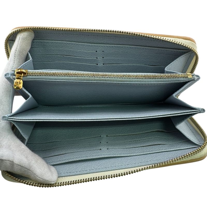 Louis Vuitton M83456 Round Zipper Zippy Wallet Long Wallet White Ladies