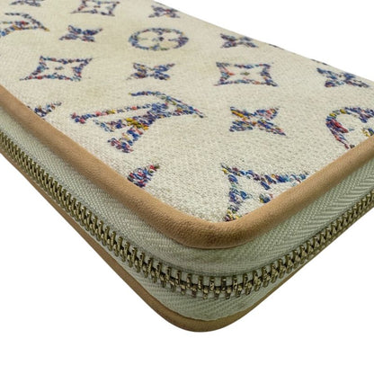 Louis Vuitton M83456 Round Zipper Zippy Wallet Long Wallet White Ladies