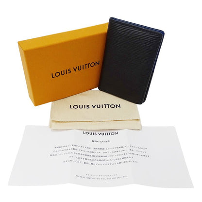 Louis Vuitton Card Case Epi Monogram Eclipse Men's Brand Business Card Holder