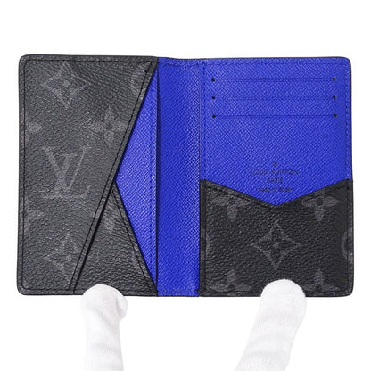 Louis Vuitton Card Case Epi Monogram Eclipse Men's Brand Business Card Holder