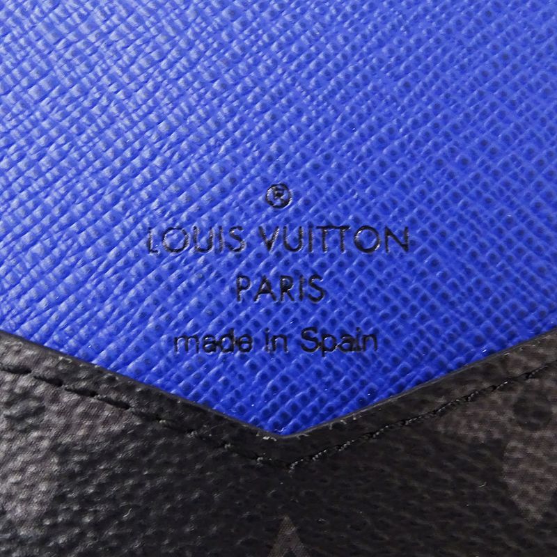 Louis Vuitton Card Case Epi Monogram Eclipse Men's Brand Business Card Holder