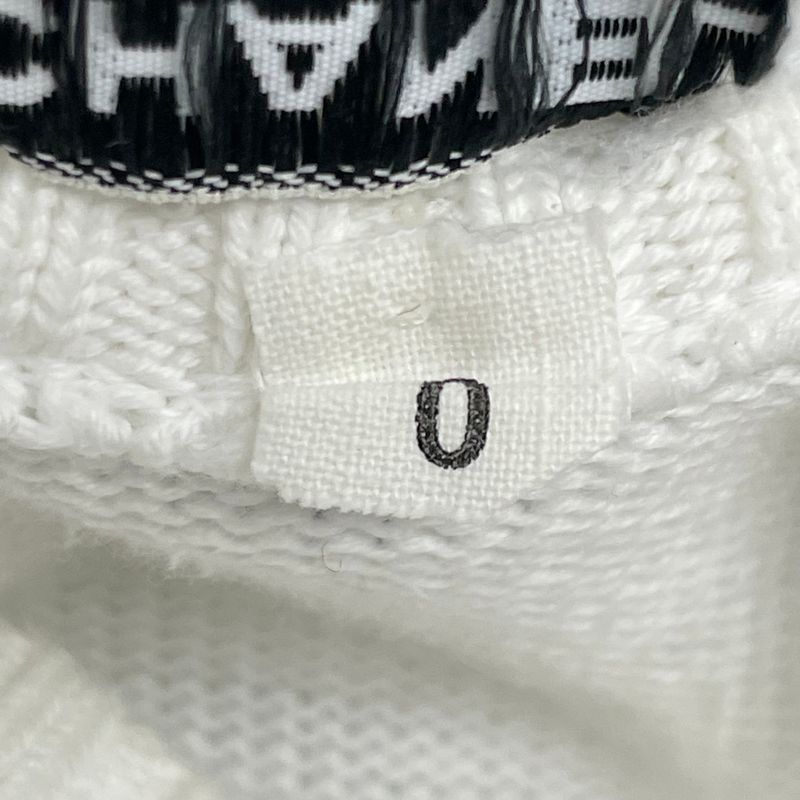 Chanel T-Shirt Knit Coco Mark Gold Button White