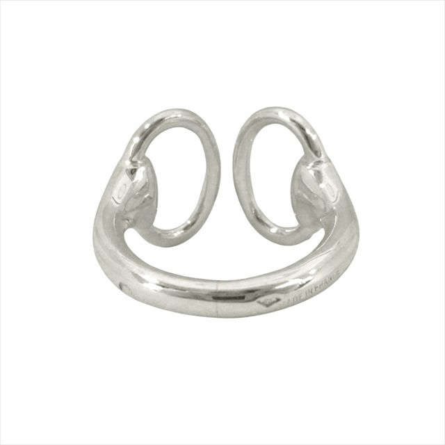 Polished Hermes Nausicaa Ring Horsebit Accessories Jewelry Sv925 90's Old