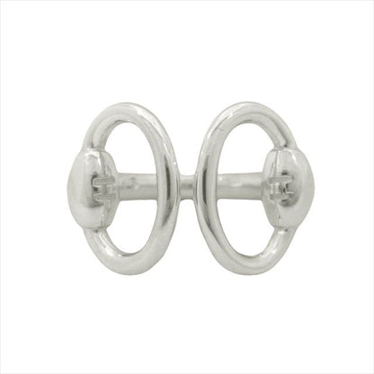 Polished Hermes Nausicaa Ring Horsebit Accessories Jewelry Sv925 90's Old