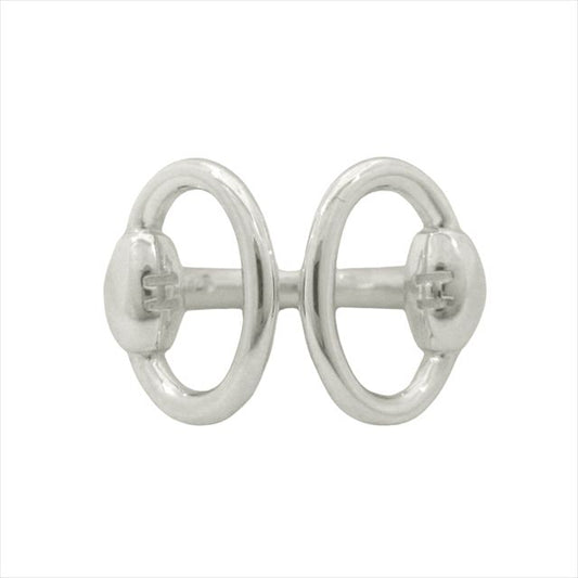 Polished Hermes Nausicaa Ring Horsebit Accessories Jewelry Sv925 90's Old