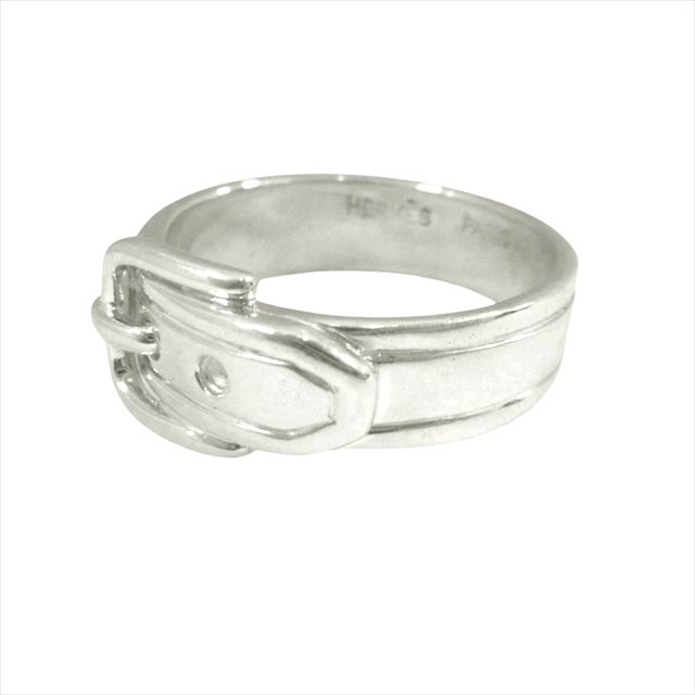 Polished Hermes Belt Motif Ring Santure Accessories Jewelry Sv925 Old Vintage