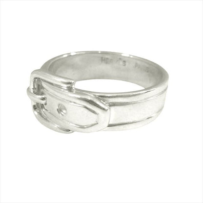 Polished Hermes Belt Motif Ring Santure Accessories Jewelry Sv925 Old Vintage