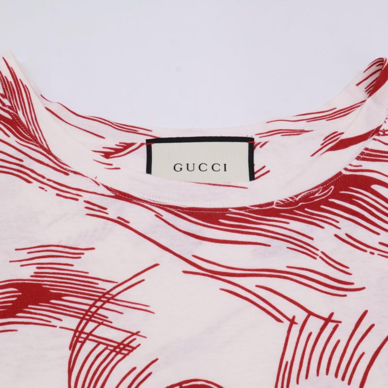 Gucci 440103 X Disny Red Print T-Shirt XS