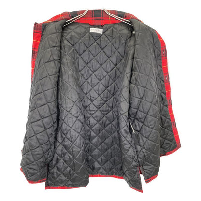 Balenciaga Red Checked Quilted Jacket 34