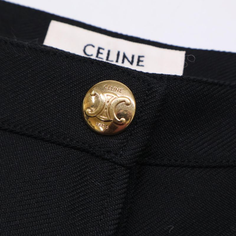Celine 2j536523k Black Classic Wool Skirt 36