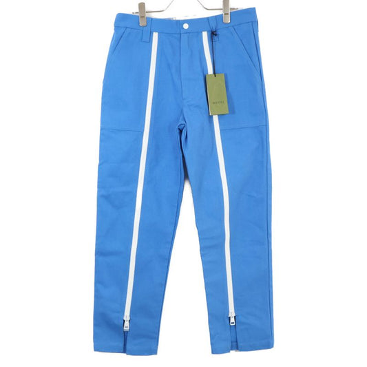 Gucci 696756 Blue Canvas Zip Pants 46