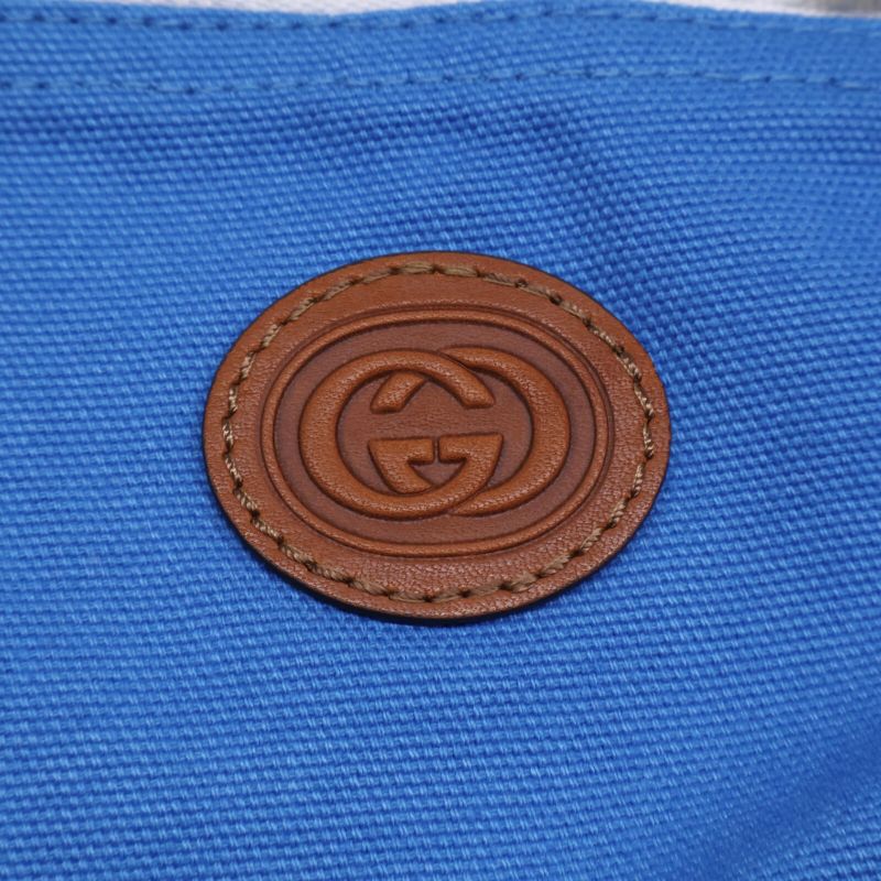 Gucci 696756 Blue Canvas Zip Pants 46