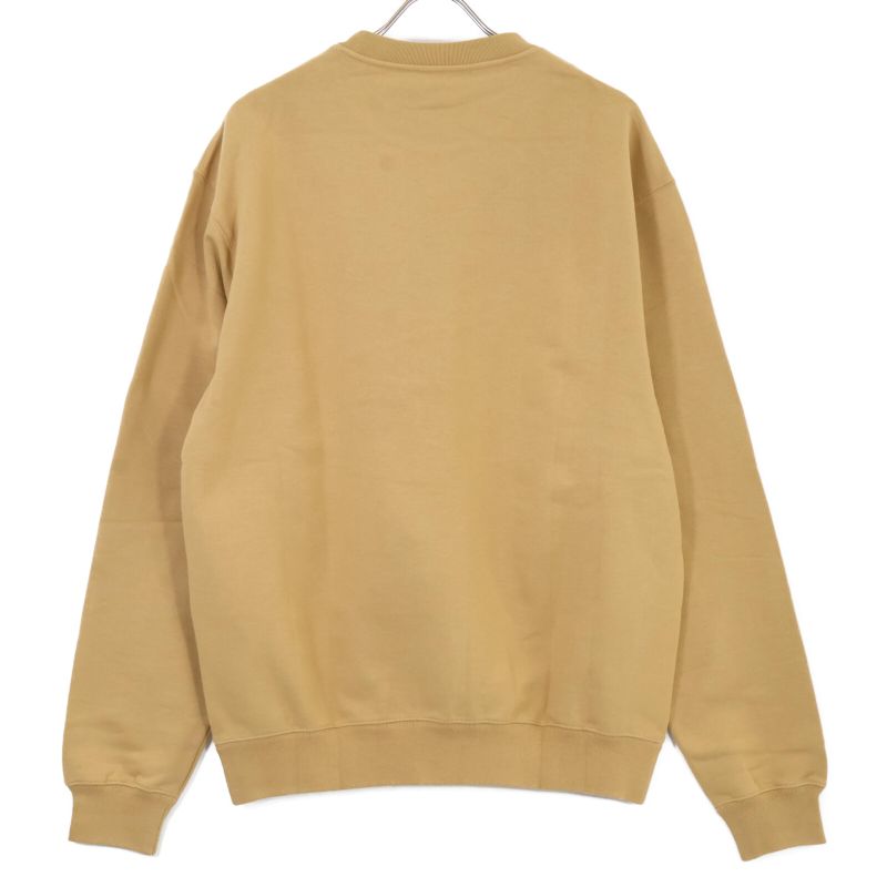 Gucci 24aw 784413 Xjgkr Beige Front Logo Cotton Jersey Sweatshirt M