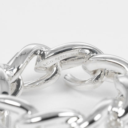 Tiffany & Co Forge Link High Polished Silver 925 10 Unisex 10.7g Ring