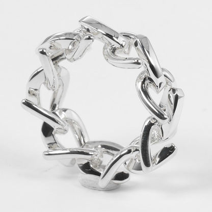 Tiffany & Co Forge Link High Polished Silver 925 10 Unisex 10.7g Ring