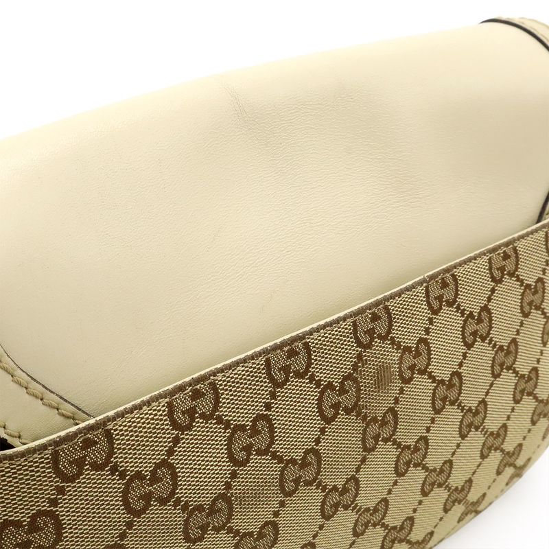 Gucci Sookie GG Canvas Shoulder Bag Messenger Bag Crossbody Leather Khaki Beige