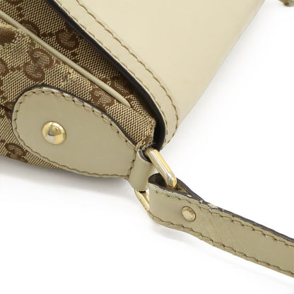 Gucci Sookie GG Canvas Shoulder Bag Messenger Bag Crossbody Leather Khaki Beige