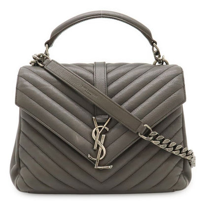 Saint Laurent Paris YSL Yves Saint Laurent College Handbag 2way Chain Shoulder
