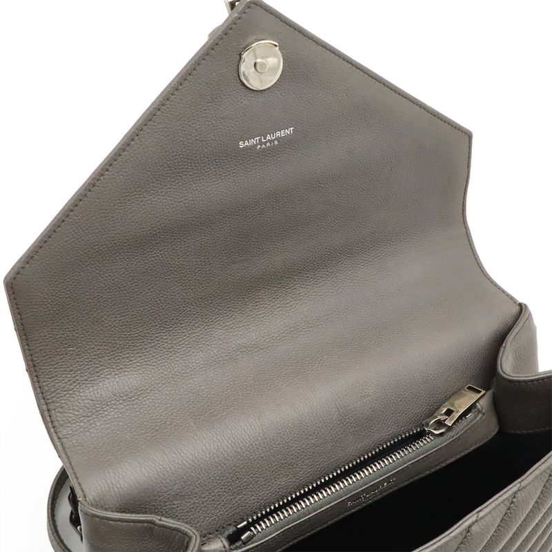 Saint Laurent Paris YSL Yves Saint Laurent College Handbag 2way Chain Shoulder