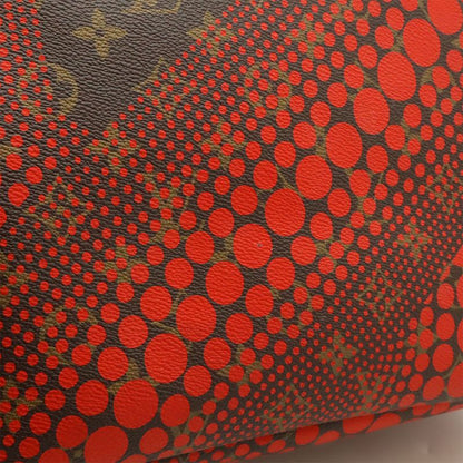 Louis Vuitton Monogram Wave Neverfull MM Pumpkin Dot Tote Bag Shoulder Rouge