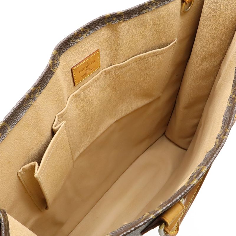 Louis Vuitton Monogram Sac Pla Tote Handbag Shopping Bag Business Bag Square