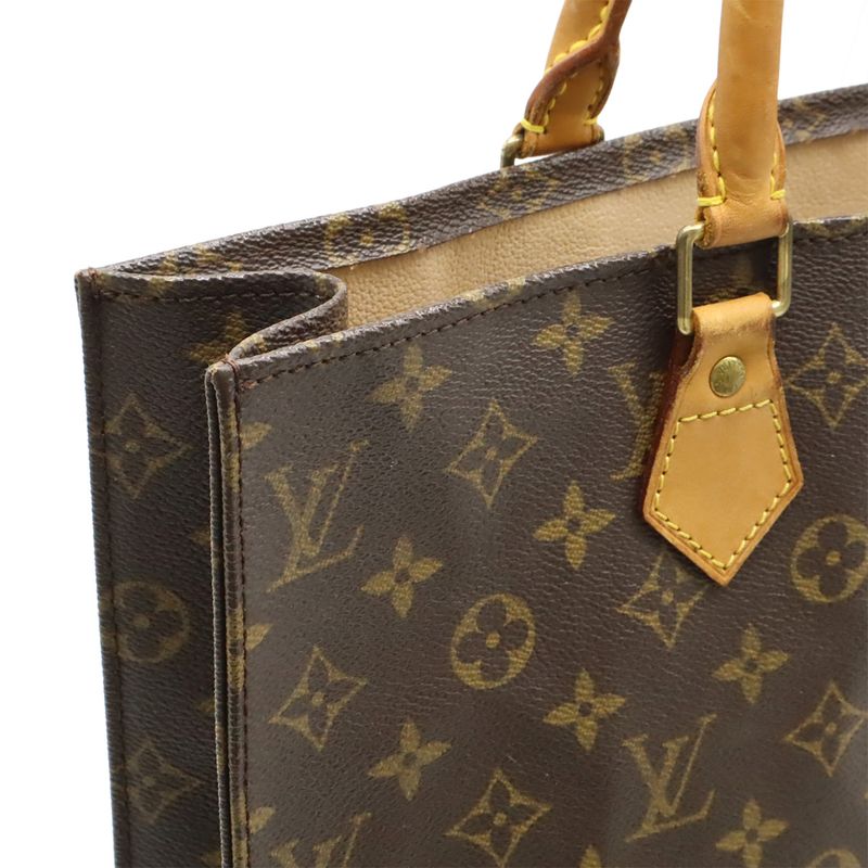 Louis Vuitton Monogram Sac Pla Tote Handbag Shopping Bag Business Bag Square