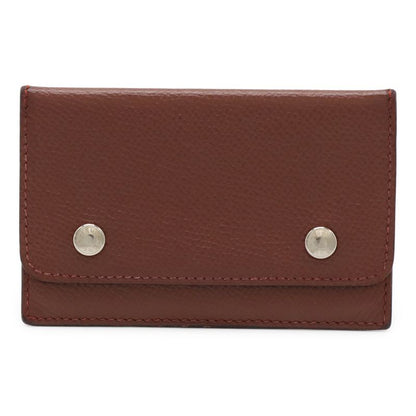 Hermes Serie Card Case Business Card Holder Pass Case Vaux Epson Leather Red