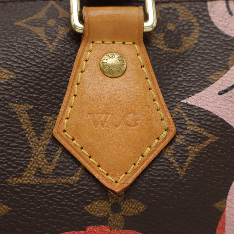 Louis Vuitton Monogram Bay Speedy 30 Chain Print Handbag Mini Boston Bag with