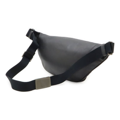 Bottega Veneta Veneta Intrecciato Body Bag Waist Pouch Hip Bag Leather Black