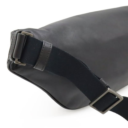 Bottega Veneta Veneta Intrecciato Body Bag Waist Pouch Hip Bag Leather Black