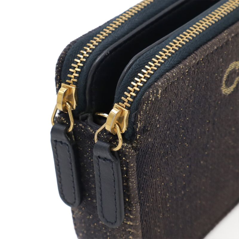 Chanel Deauville Chain Wallet Long Wallet Clutch 2way Shoulder Bag Pochette